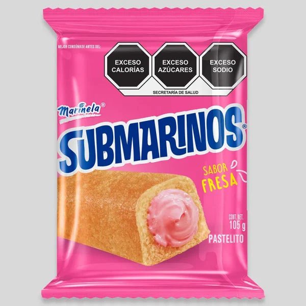 Submarinos Fresa 3p 105g